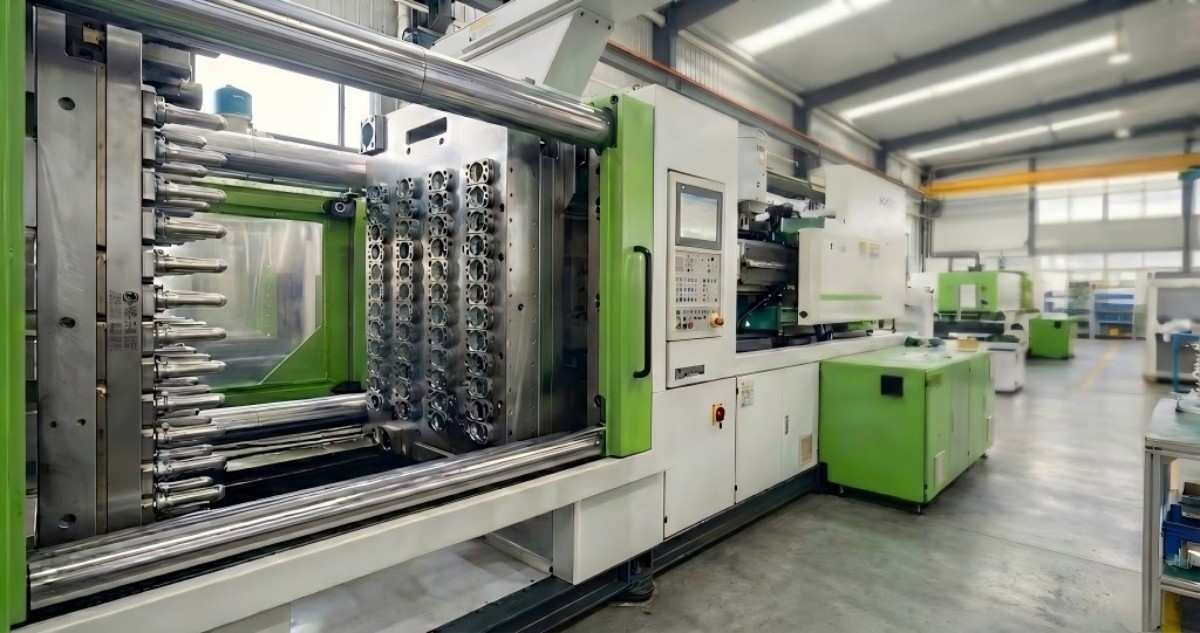 Water flow testing on preform mold