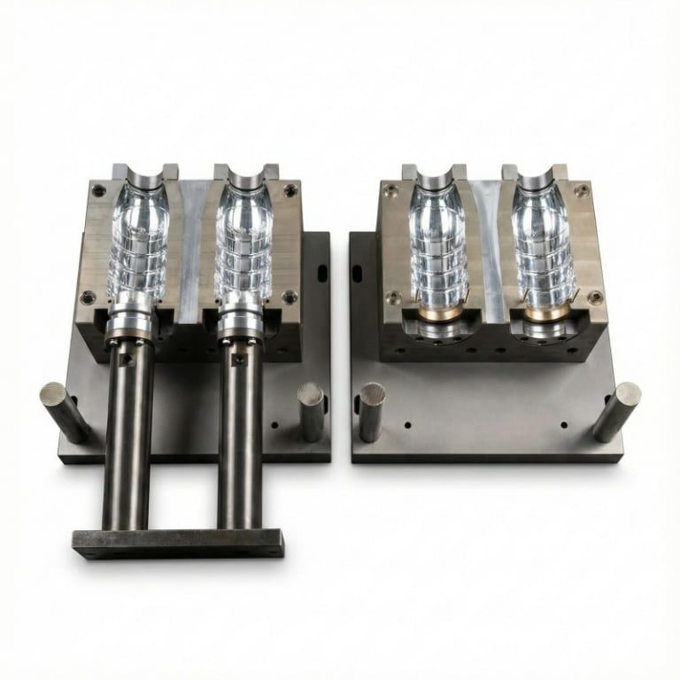 2-Cavity Cosmetic Bottle Blow Mold