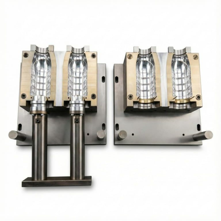 Mirror Polished 2-Cavity PET Blow Mold