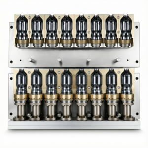 8-Cavity Linear Stretch Blow Mold