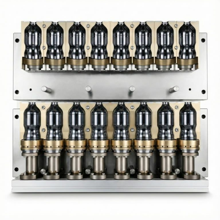 8-Cavity Linear Stretch Blow Mold