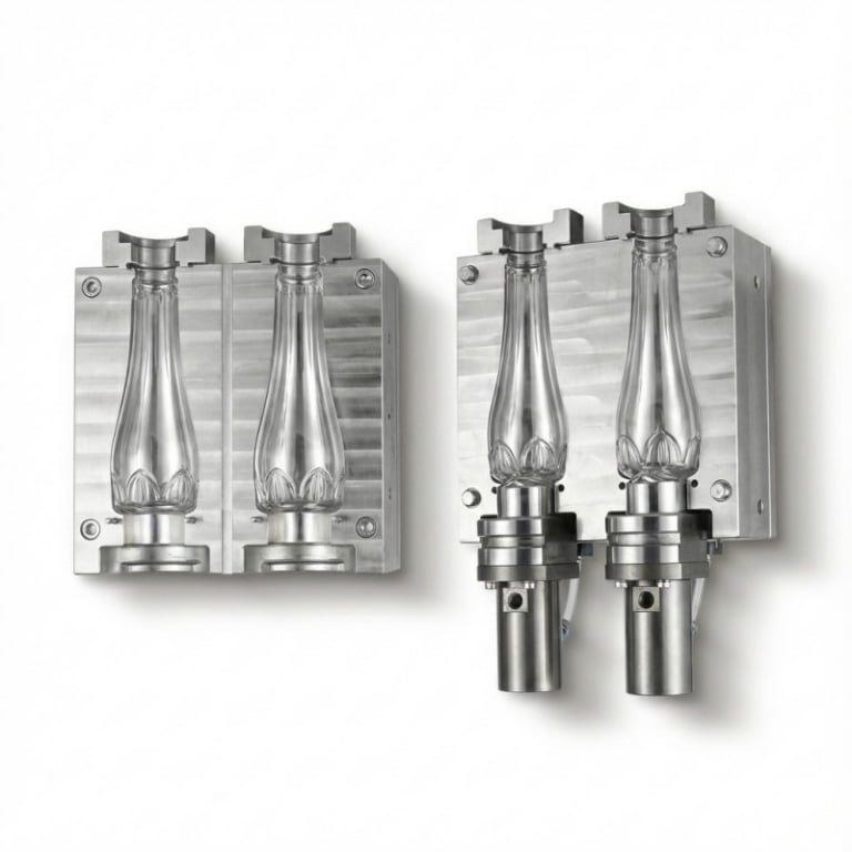 High-Precision Al-7075 2-Cavity Blow Mold