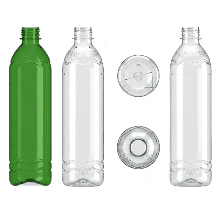 550ml round water bottle design