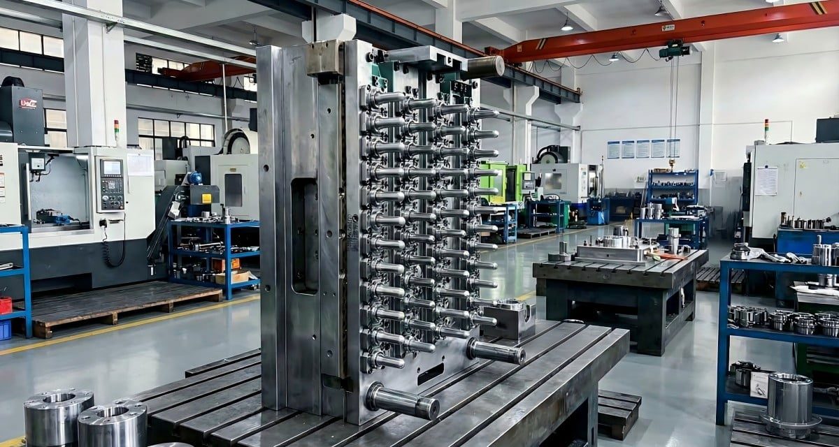 PET preform mold design layout