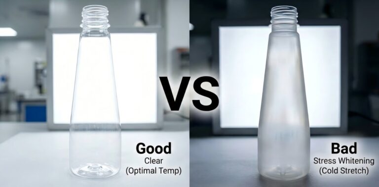PET Bottle Pearlescence (White Haze): A 6-Step Troubleshooting Guide from Preform to Blow Mold