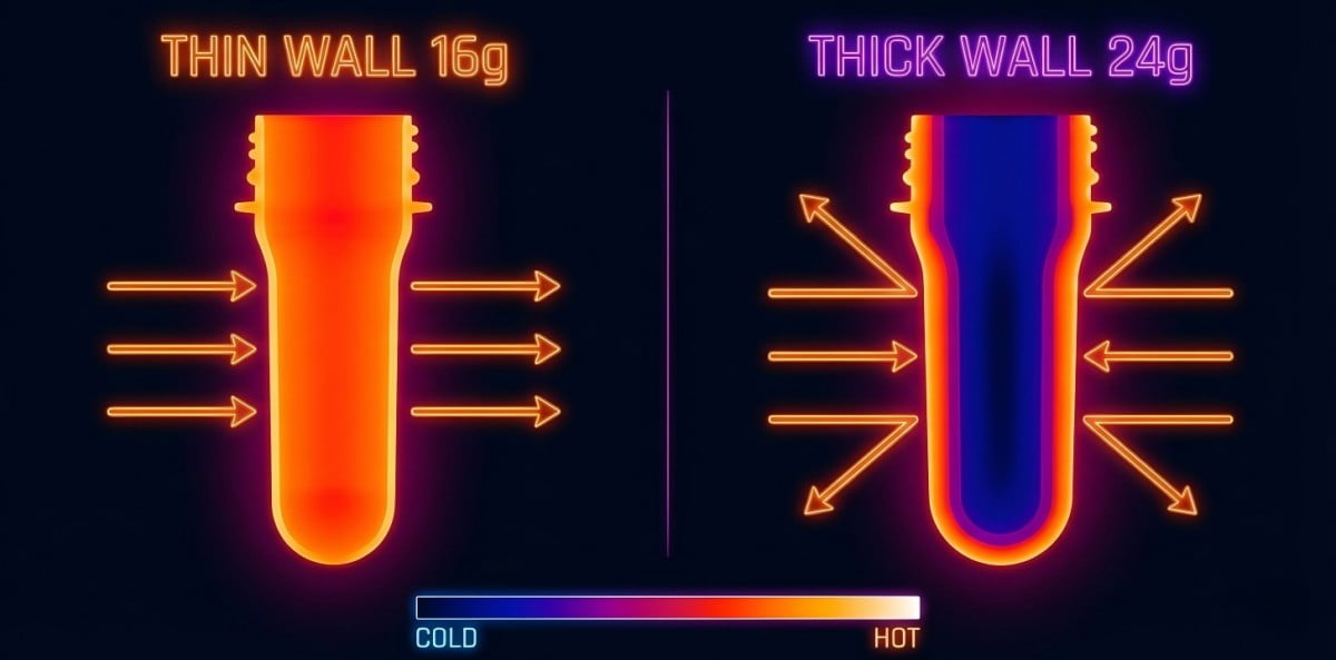 Preform heating zone adjustment diagram