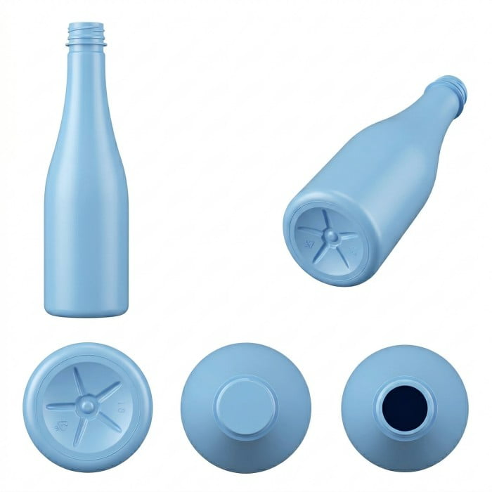 Custom 500ml Ergonomic PET Mineral Water Bottle Design