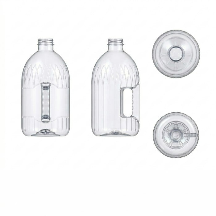 5-Liter Mineral Water Bottle with Handle Design