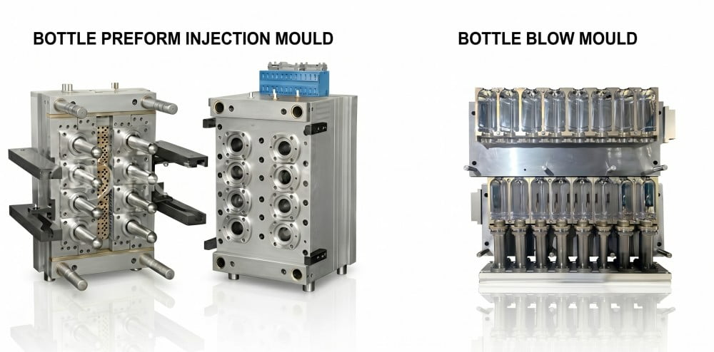 Aluminum Blow Mold vs Hardened Steel Injection Mold Comparison