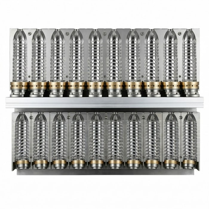 10-Cavity Linear Blow Molding Mold