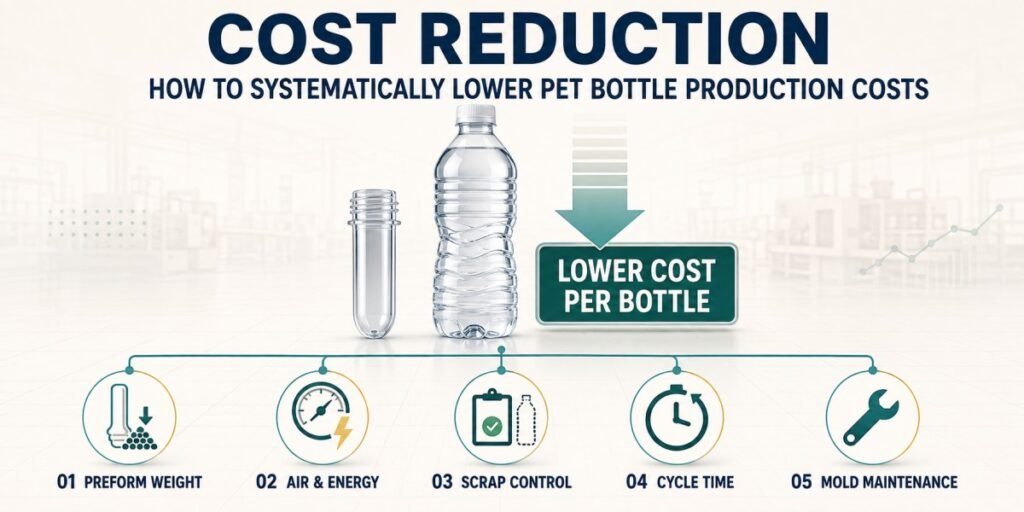 Cost Reduction: How to Systematically Reduce PET Bottle Production Costs?