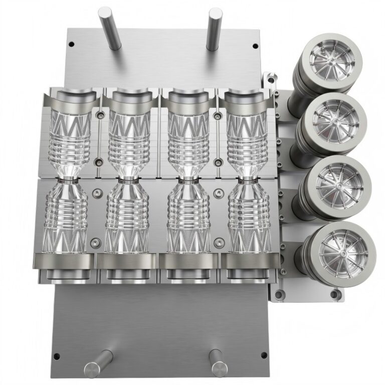 Lightweight 4-Cavity Blow Molding mold