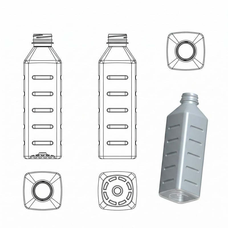 Anti-Deformation Hot-Fill Bottle Base Design