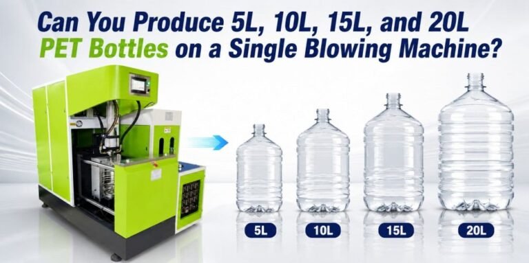 Can You Produce 5L, 10L, 15L, and 20L PET Bottles on a Single Blowing Machine?