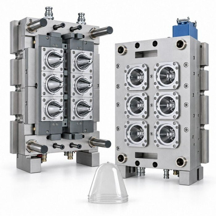 6-Cavity Wide-Mouth Jar Preform Mold